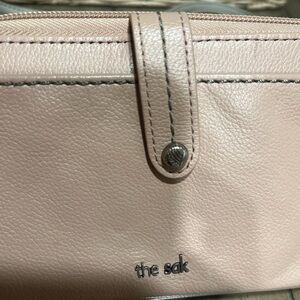 The Sak Blush Pink Leather Wallet Clutch